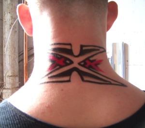 xXX Neck Tattoo